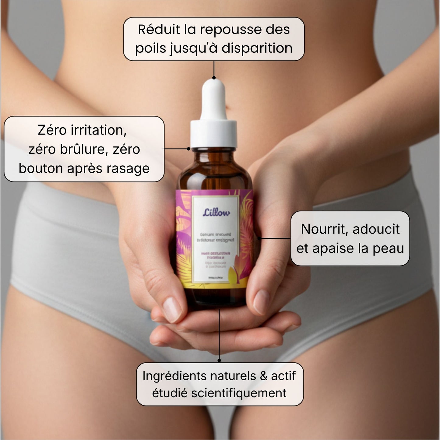 Sérum naturel réducteur de repousse